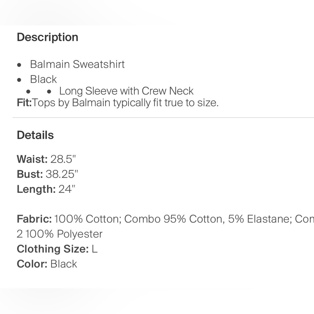 Balmain Sweatshirt - Picture 4 of 4